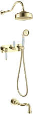 Boheme Душевая система Tradizionale, золото\белый 288