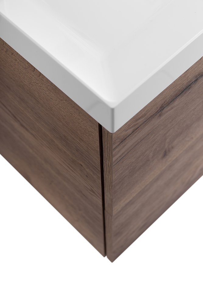 Приобрести belbagno тумба с раковиной aurora 90 см, подвесная rovere tabacco, белая раковина