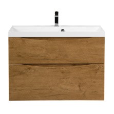 BelBagno Тумба с раковиной MARINO-H60 80 см, подвесная Rovere Nature, белая раковина