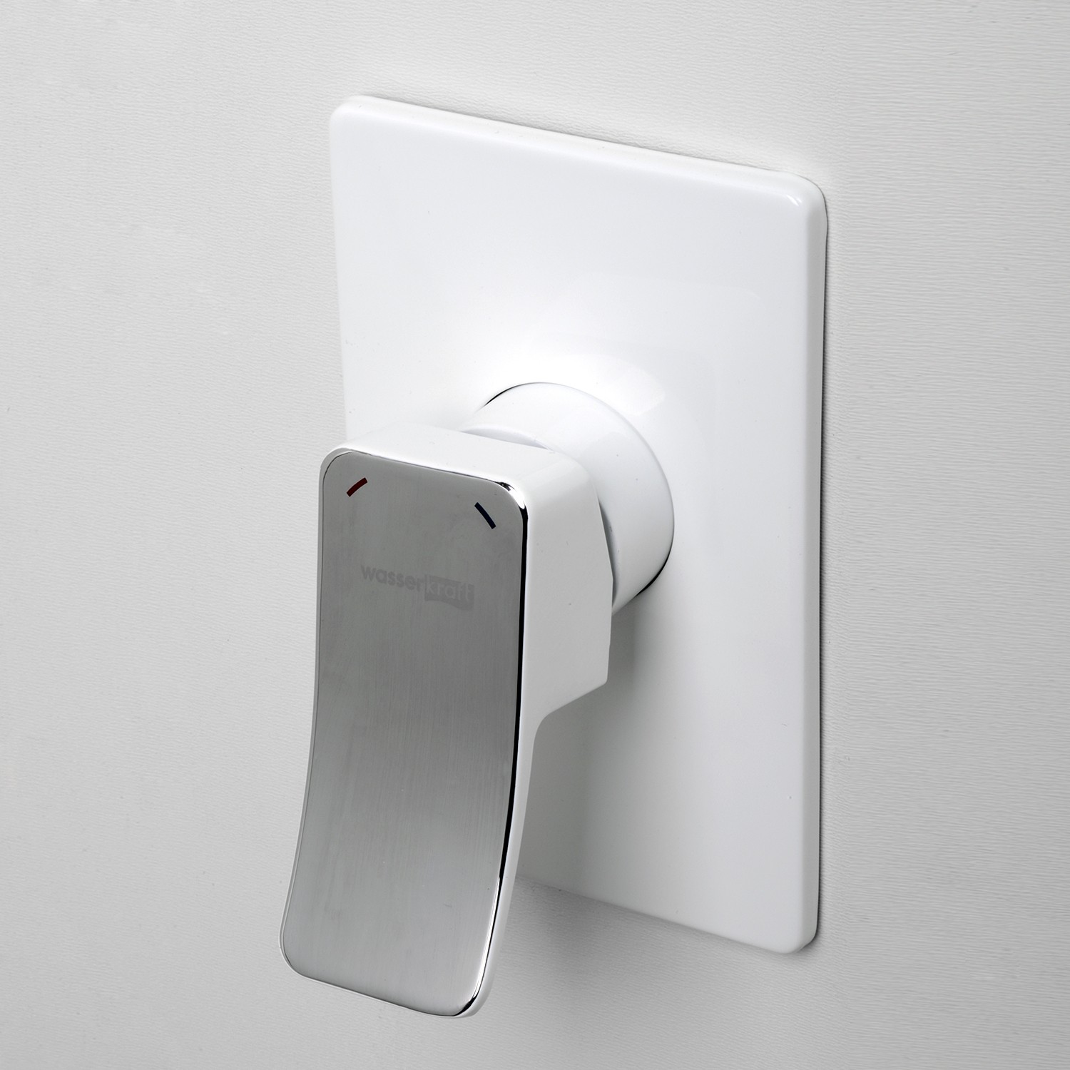 Приобрести wasserkraft смеситель для душа aller 10651white, белый/хром