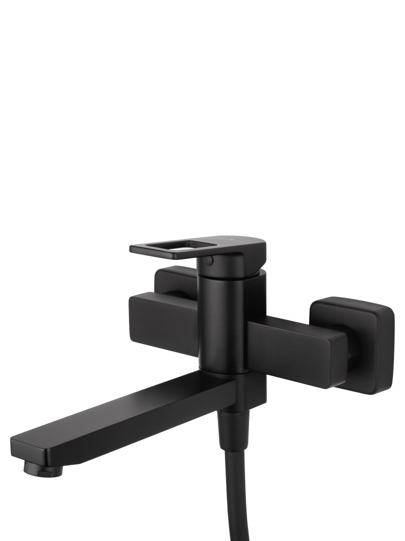 Приобрести смеситель для ванны с душем wonzon & woghand frame, черный матовый (ww-88639010-mb)