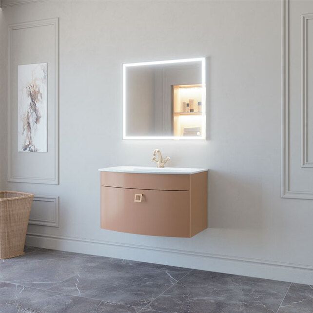 Приобрести caprigo тумба с раковиной legato 80 см, мокко 3012a 1