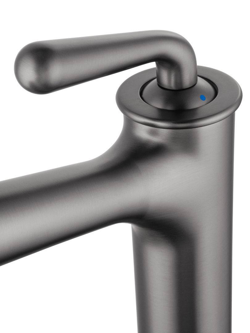 Приобрести смеситель для раковины высокий wonzon & woghand steam, темный графит (ww-88239008-bgm)