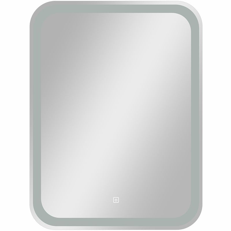 Приобрести continent зеркало с подсветкой russo 50х70 см, сенсорный включатель, белое