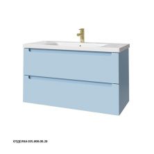 Caprigo Тумба с раковиной TERMIN-Smalty 100 см, голубая, эмаль