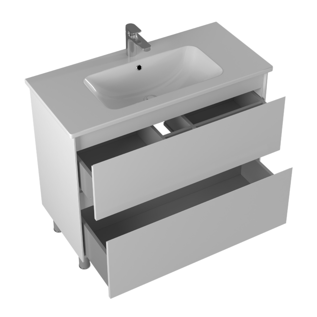 Приобрести briz тумба напольная asti 100 см, белая, т8-100