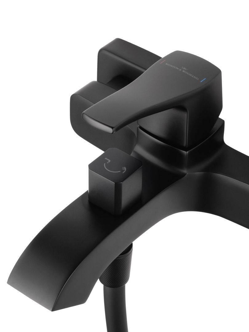 Приобрести смеситель для ванны с душем wonzon & woghand flex, черный матовый (ww-88037072-mb)