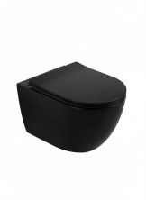 Унитаз подвесной безободковый WONZON & WOGHAND NILE, черный матовый (WW-UP2210-MB)