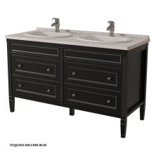 Caprigo Тумба с раковиной ALBION 140 см, черная, эмаль