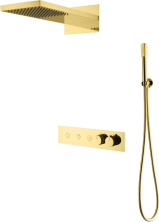 Boheme Душевая система Fusion с термостатом, встраиваемая, золото 131-G