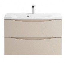 Тумба подвесная с раковиной BelBagno MARINO-800-2C-SO-CO-P 80 см, Crema Opaco