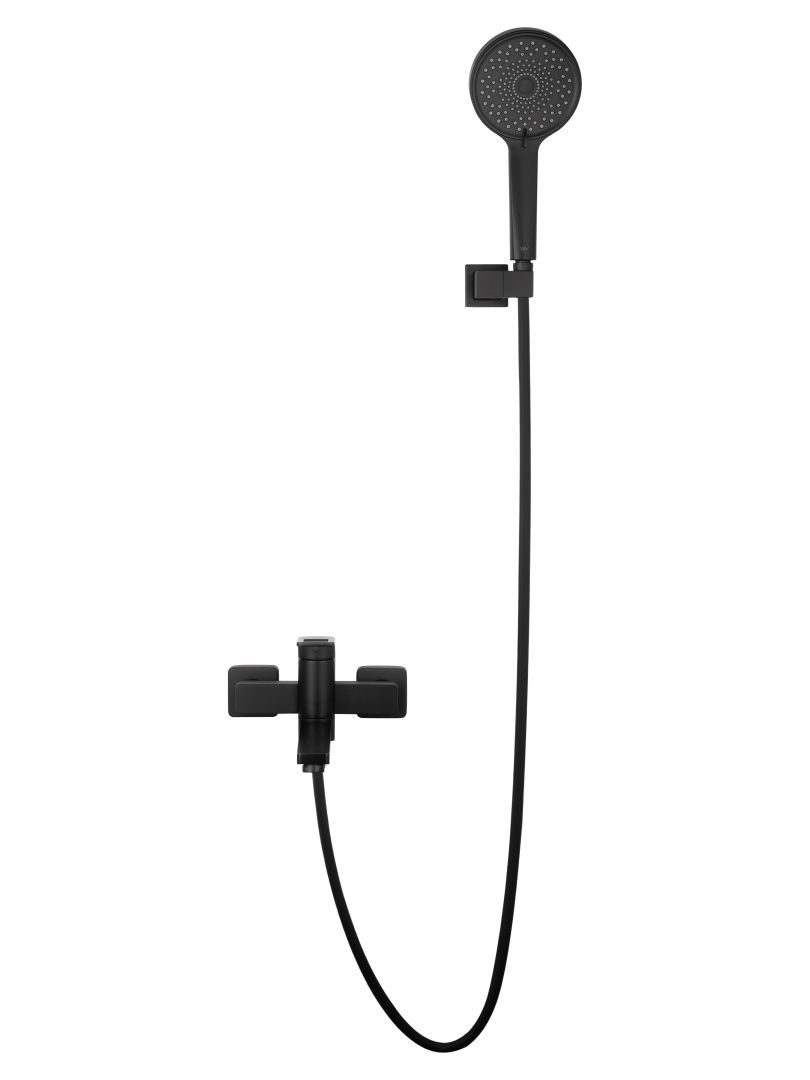 Приобрести смеситель для ванны с душем wonzon & woghand frame, черный матовый (ww-88639010-mb)