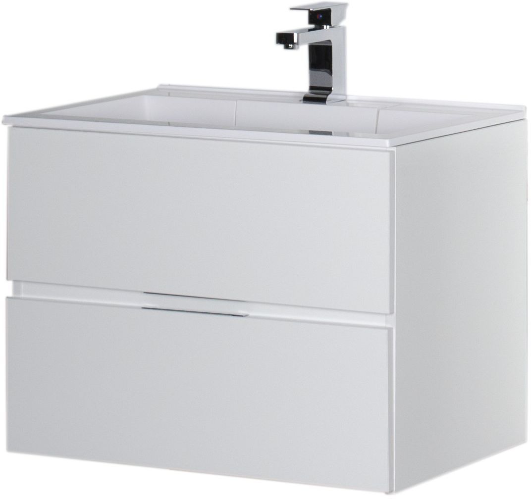 Приобрести aquanet тумба с раковиной алвита 70 см, белая