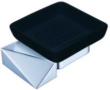 Boheme Мыльница Venturo New, хром\черный 10313-CR-B