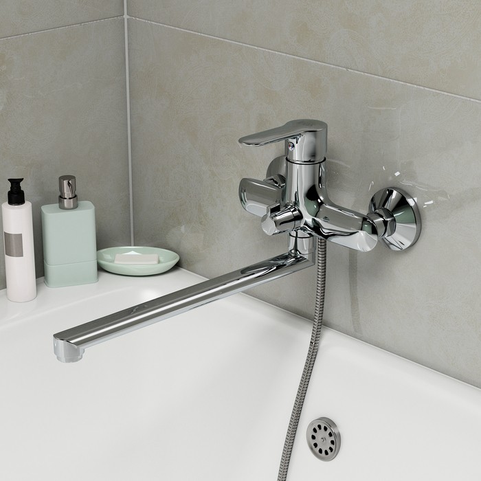 Приобрести iddis смеситель для ванны cuba 215мм, хром cubsbl2i10wa