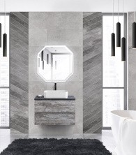 Cezares Тумба со столешницей MOLVENO 46 80 см Legno Grigio, серый MOLVENO 46-80-2C-SO-LG