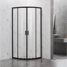 Veconi Душевое ограждение Rovigo 90х90 см, черное, прозрачное RV202B-90-01-C4