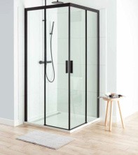 Aquanet Душевое ограждение Pleasure AE60-S-100x100U-BT 100x100, прозрачное стекло