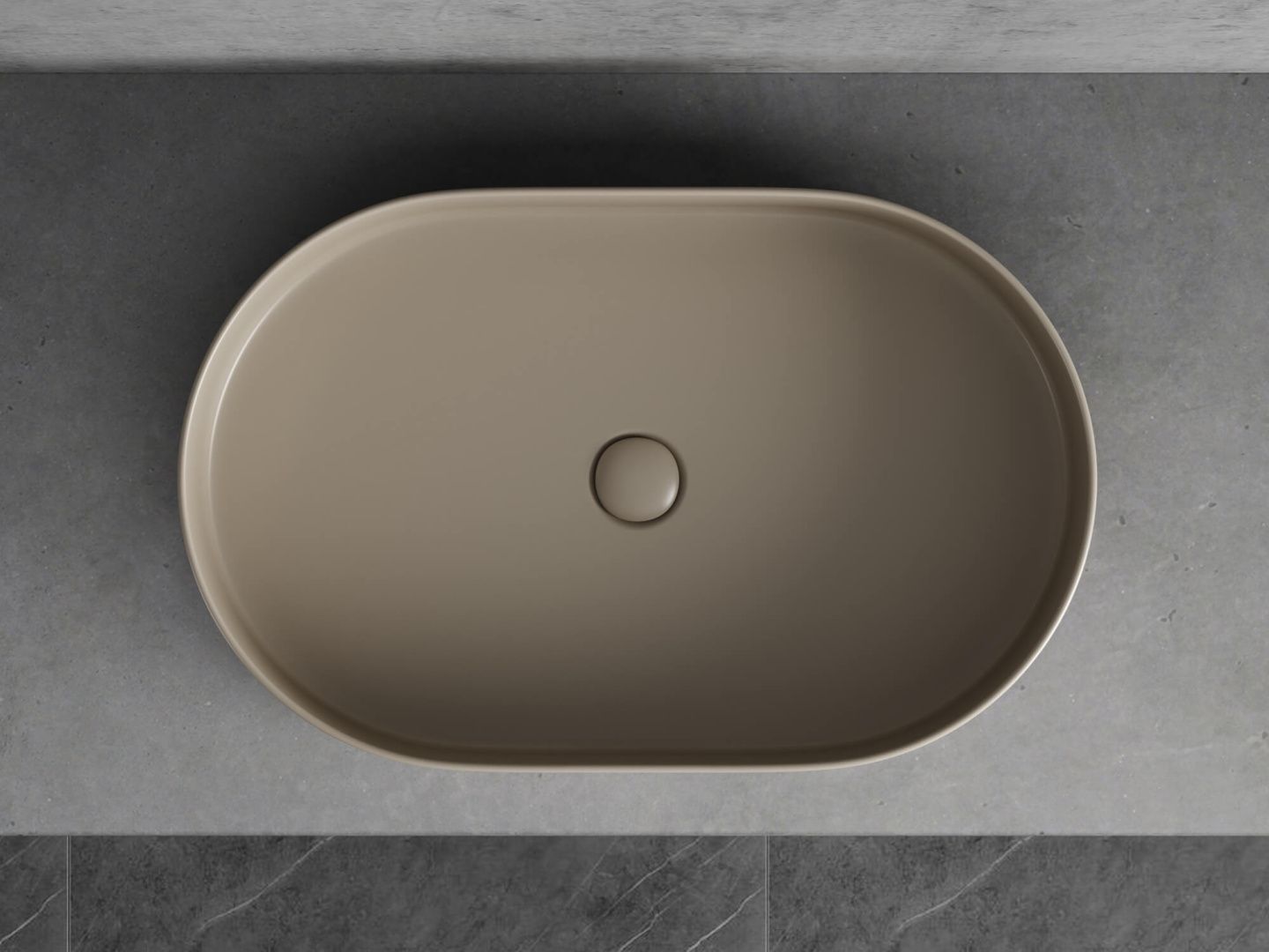 Приобрести hayzburg накладная раковина чаша 60х38 см, капучино матовая hb-0036mc