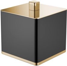 Boheme Стакан для ватных дисков Q, черный\золото 10964-B-G