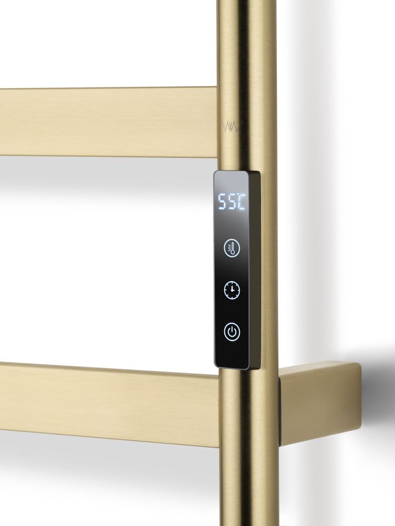 Приобрести полотенцесушитель электрический wonzon & woghand düsseldorf, брашированное золото (ww-a204-bg)