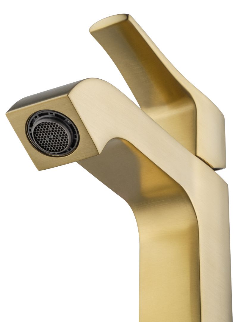 Приобрести смеситель для раковины wonzon & woghand flex, брашированное золото (ww-88018072-bg)