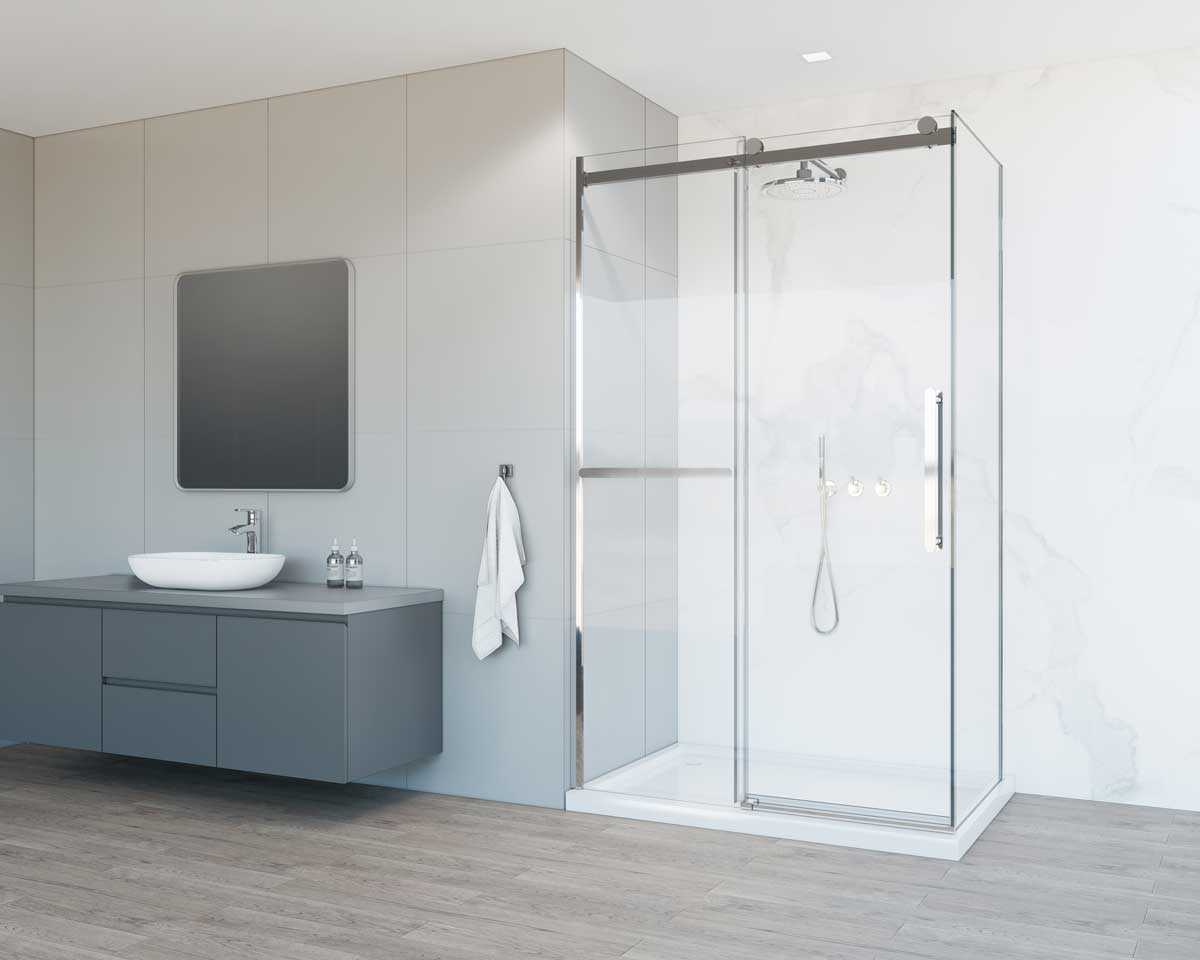 Приобрести vincea душевое ограждение como soft 130х100 см, прозрачное, хром vsr-1cs1013cl