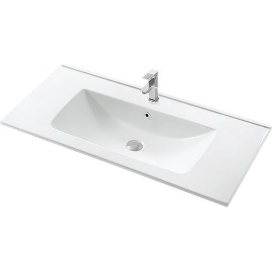 Приобрести mirsant тумба напольная адель 100 см с раковиной more-100, белая ут000048312