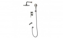 LEMARK Душевая система Bronx, скрытый монтаж, графит LM3722GM