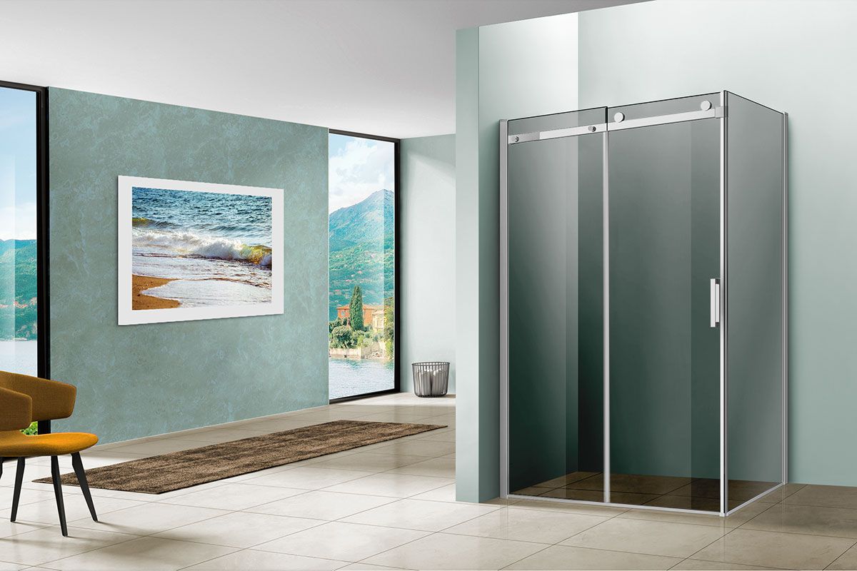Приобрести vincea душевое ограждение como 90х120 см, тонированное, хром vsr-1c9012cg