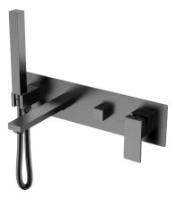 Boheme Смеситель для ванны Qubic Matt Gun Metal 474-2-GM