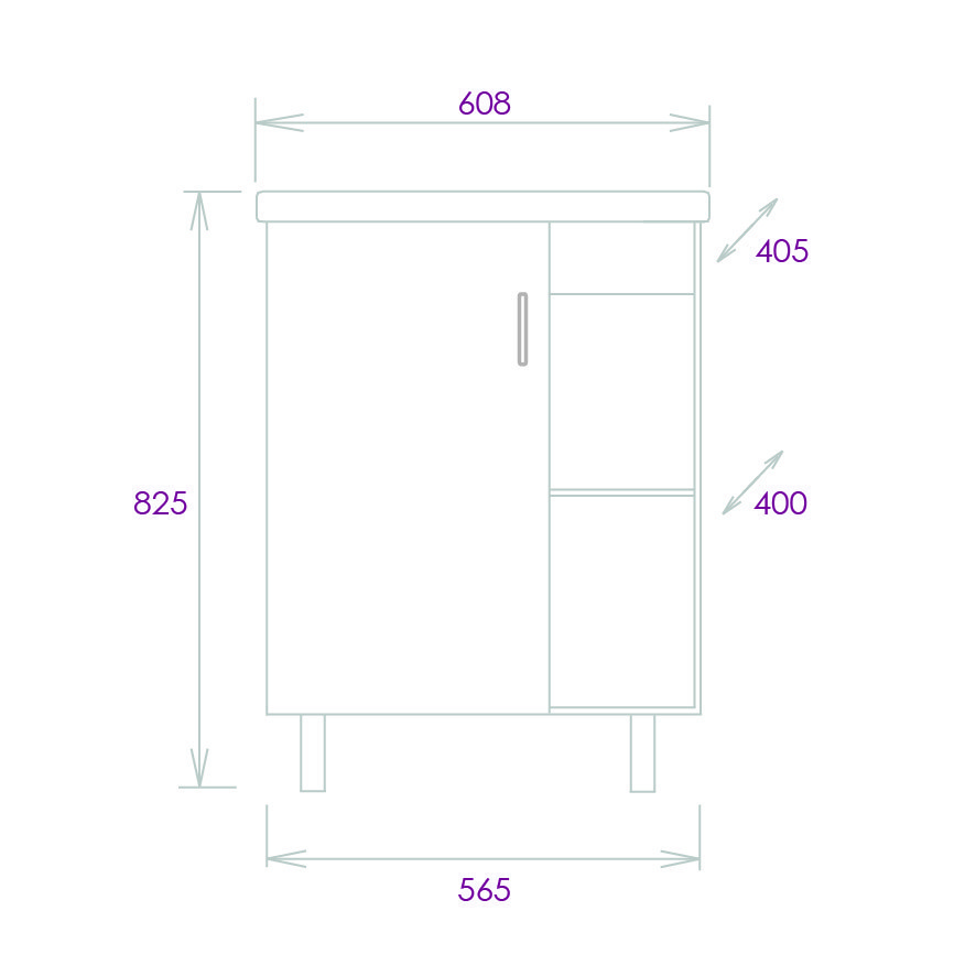Приобрести onika тумба напольная с раковиной тимбер 60х83см, серый мат./дуб сонома, 106116