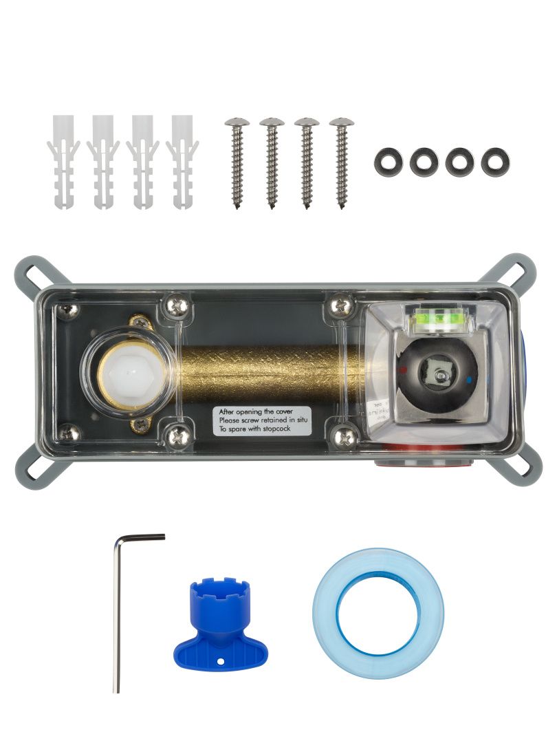 Приобрести смеситель для раковины встраиваемый wonzon & woghand cube, хром (ww-88869016-cr)
