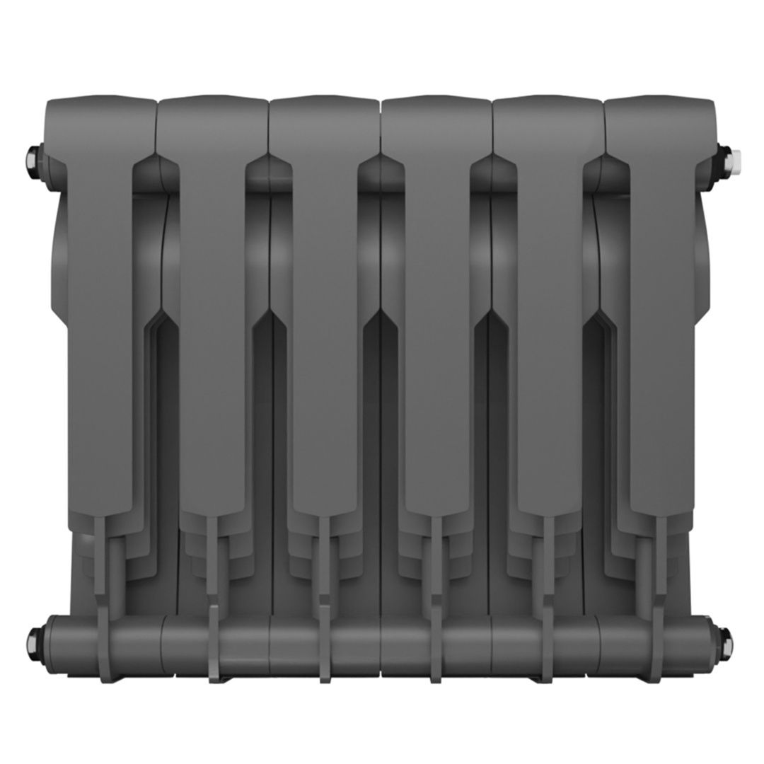 Приобрести royal thermo радиатор биметаллический biliner 350 /silver satin ( серебристый ) - 6 секц.