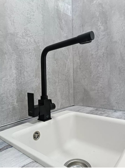 Приобрести смеситель для кухни vieir kitchen 359 мм, с подключением к фильтру, черный v15025(c)