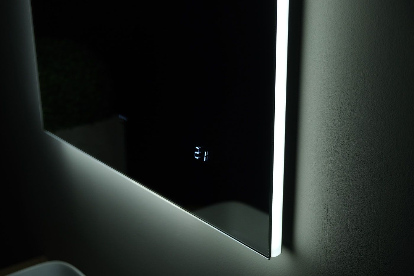 Приобрести jorno зеркало kvadro 60 см, с подсветкой, часы