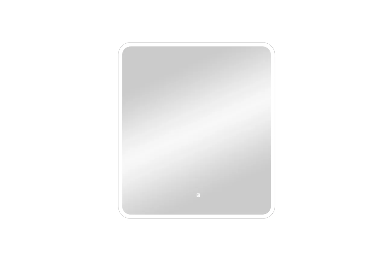 Приобрести continent зеркало с подсветкой glamour 80х90 см, белое