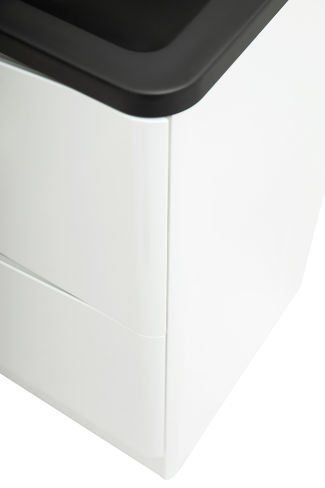 Приобрести belbagno тумба с раковиной acqua 100 см, напольная bianco lucido, чёрная раковина