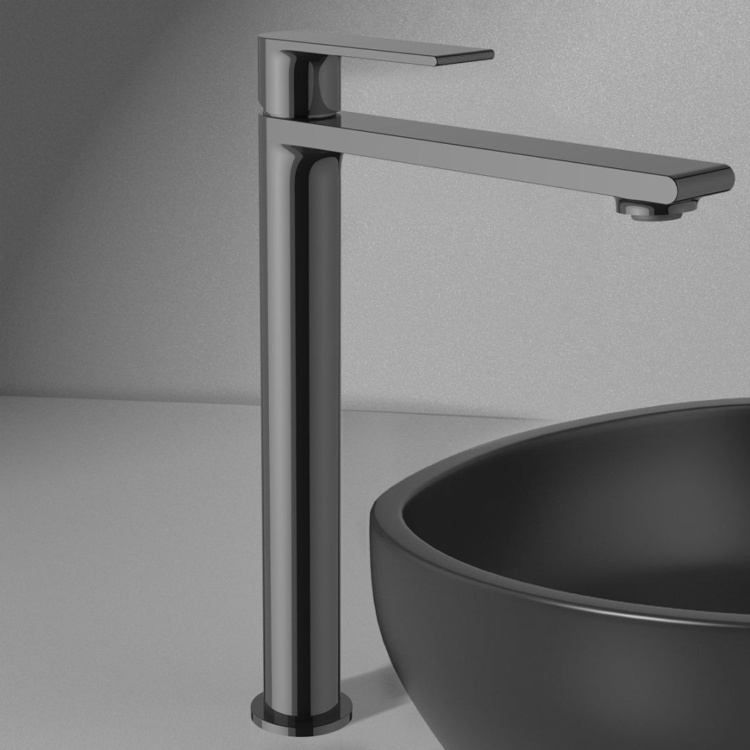 Приобрести vincea высокий смеситель для раковины vogue, оружейная сталь vbf-1v2gm