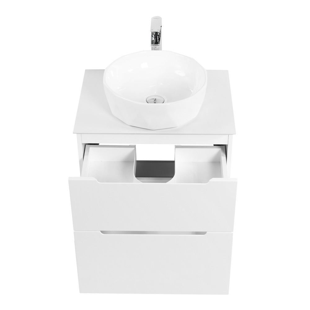 Приобрести belbagno тумба со столешницей etna-h60 60 см, подвесная bianco lucido