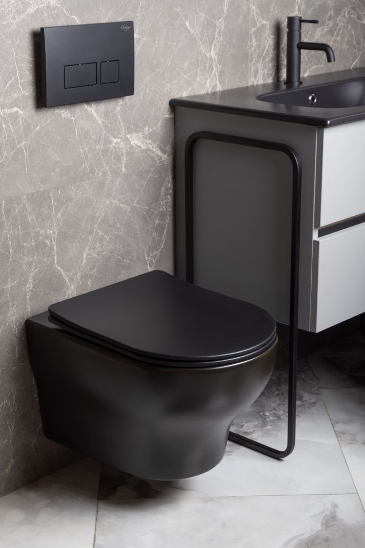 Приобрести boheme подвесной унитаз fiore, черный 978-set-b