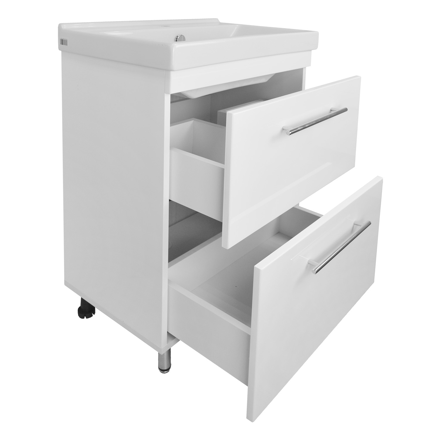 Приобрести loranto тумба напольная с раковиной karina 60/2н 60х85 см, белая (cs00086517)