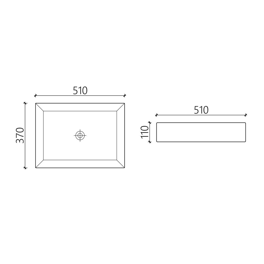 Приобрести hayzburg накладная раковина чаша 51х37 см, кофеин матовая hb-0034-50mdb