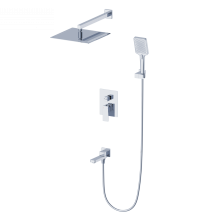 Душевая система встраиваемая WONZON & WOGHAND CUBE 2.0, Хром (WW-88087068-CR)