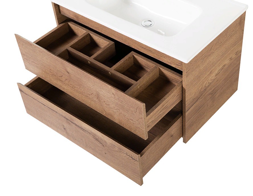 Приобрести тумба подвесная с раковиной belbagno kraft-1000-2c-so-rt 100 см, rovere tabacco