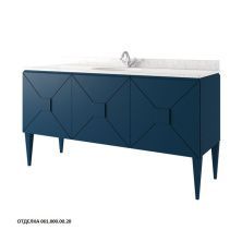 Caprigo Тумба с раковиной ATRIO 166 см, синяя