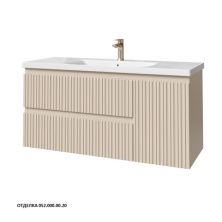 Caprigo Тумба с раковиной FORTE-Smalty TYPE 120 см, левая, бежевая, эмаль