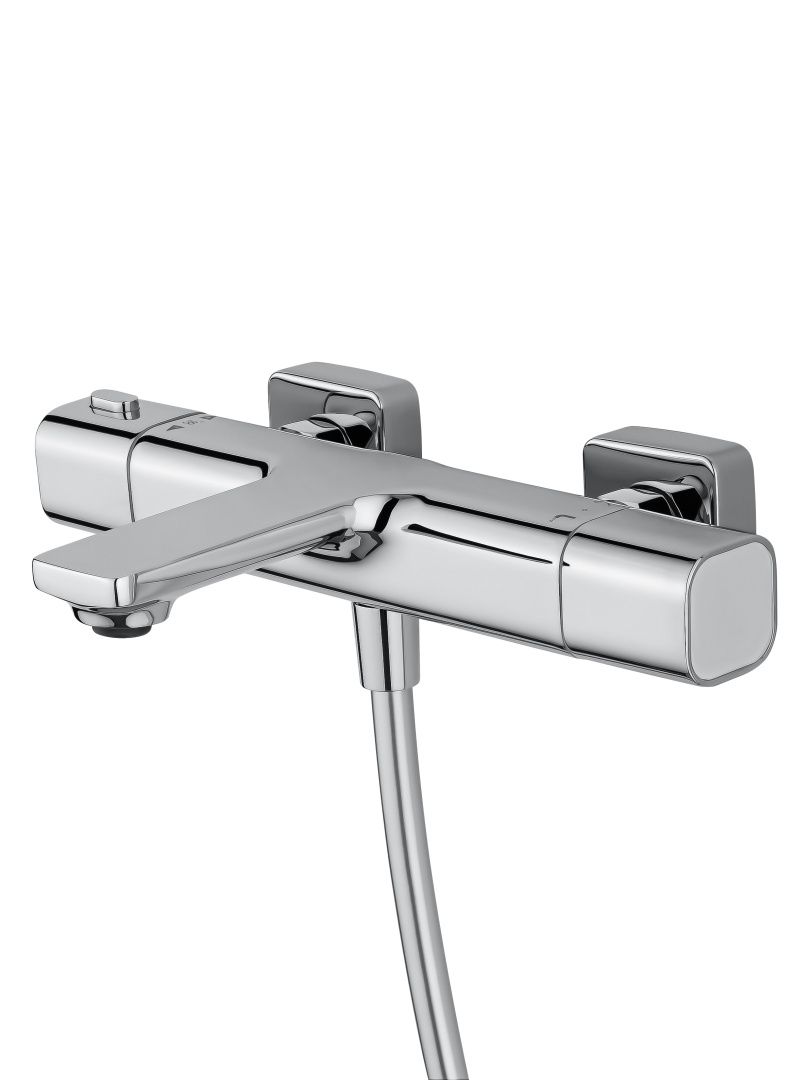 Приобрести смеситель для ванны с душем и термостатом wonzon & woghand solid, хром (ww-c2011-a-cr)