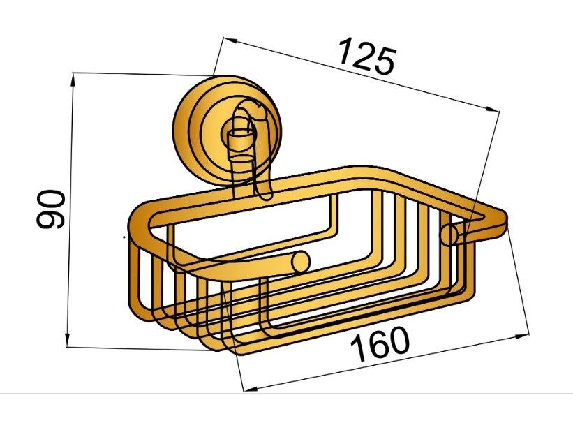 Приобрести boheme полка в ванную комнату medici, бронза 10619