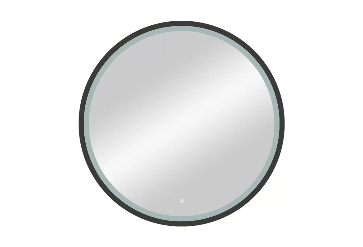 Приобрести continent зеркало с подсветкой style black 80х80 см, черный